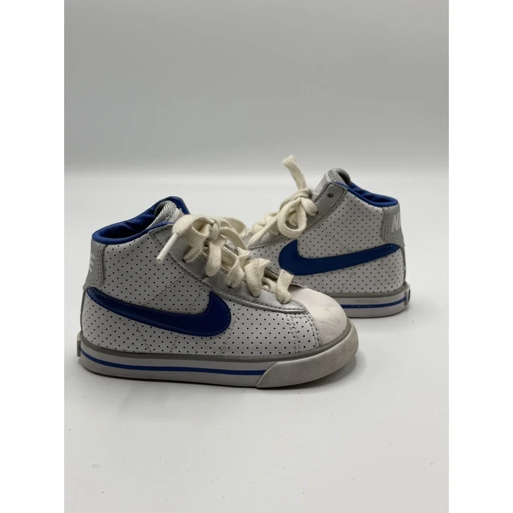 Nike Sweet Classic High White Blue Silver 386417-103 Toddler Size 6C
